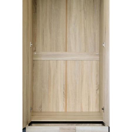 Seconique Cambourne Oak Effect 2 Door 1 Drawer Wardrobe