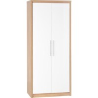 Seconique WHW114LOW WHW114LOW Seconique Secille 2 Door Wardrobe in Oak/White
