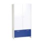 Seconique Lollipop 2 Door 1 Drawer Wardrobe - White/Blue