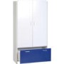 Seconique Lollipop 2 Door 1 Drawer Wardrobe - White/Blue
