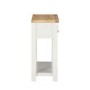 Slim Console Table in Cream & Oak with Drawers - Willow
