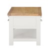 GRADE A1 - Willow Farmhouse Wood Coffee Table with Storage Drawers - Cream &amp; Light Oak