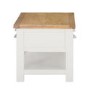Willow Coffee Table in Painted Two Tone Cream & Oak with Storage
