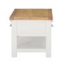 Willow Coffee Table in Painted Two Tone Cream & Oak with Storage
