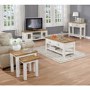 Willow Coffee Table in Painted Two Tone Cream & Oak with Storage