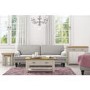 Willow Coffee Table in Painted Two Tone Cream & Oak with Storage