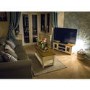Willow Coffee Table in Painted Two Tone Cream & Oak with Storage