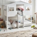WIL101 White Bunk Bed Treehouse Bed - Willow