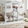 White Bunk Bed Treehouse Bed - Willow