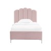 LPD Pink Velvet Single Bed - Willow