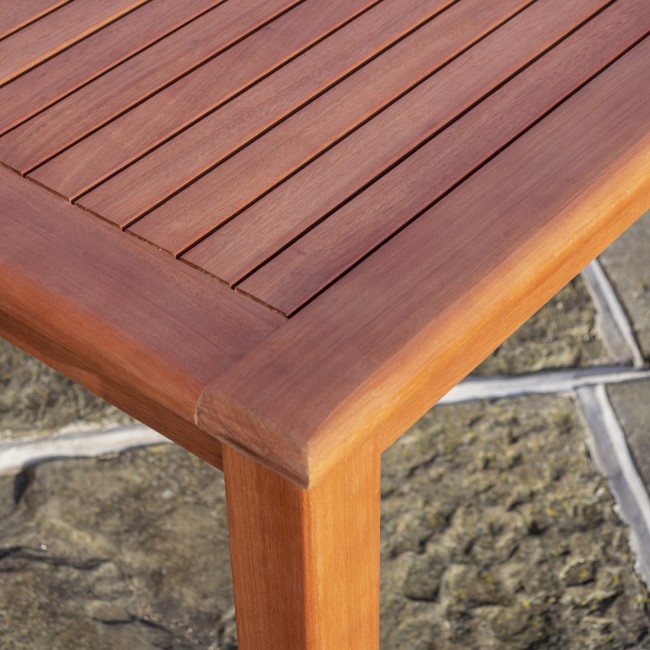 Wooden Garden Table with Parasol Hole - Rowlinson