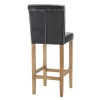 Wilton Barstool in Black Faux Leather