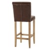Wilton Barstool in Brown Faux Leather