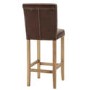 Wilton Barstool in Brown Faux Leather