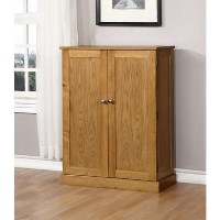 A2 Graded - Windsor Solid Oak Shoe Cabinet - 15 Pairs