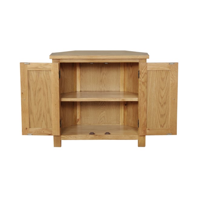 Small Corner Sideboard in Solid Oak - Windsor