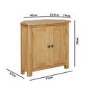 Small Corner Sideboard in Solid Oak - Windsor