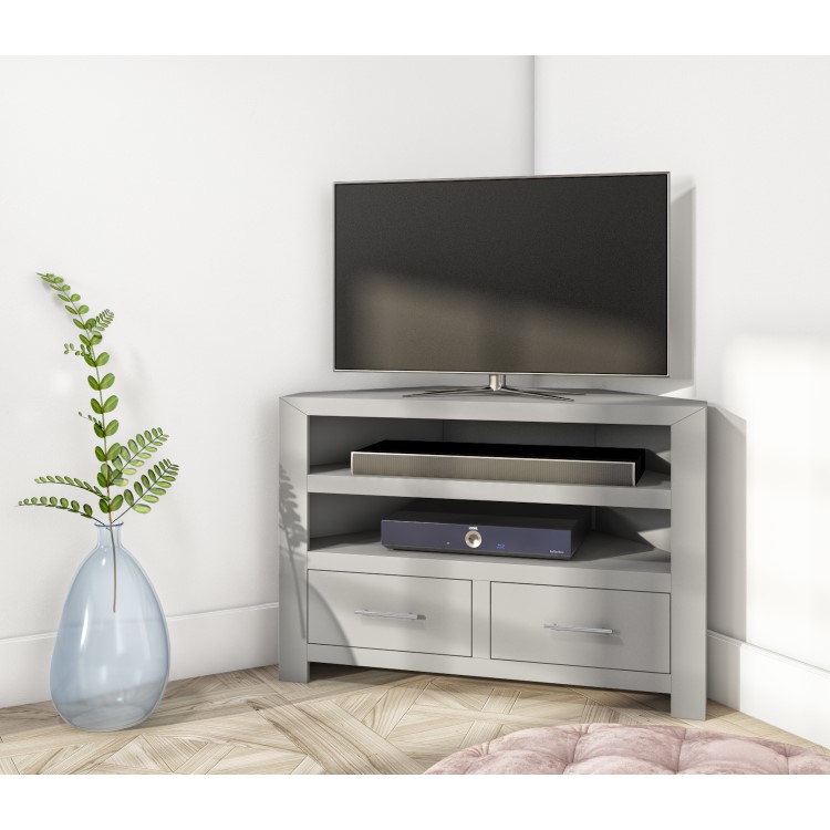 Grey Corner TV Unit - TV up to 36"- Windsor