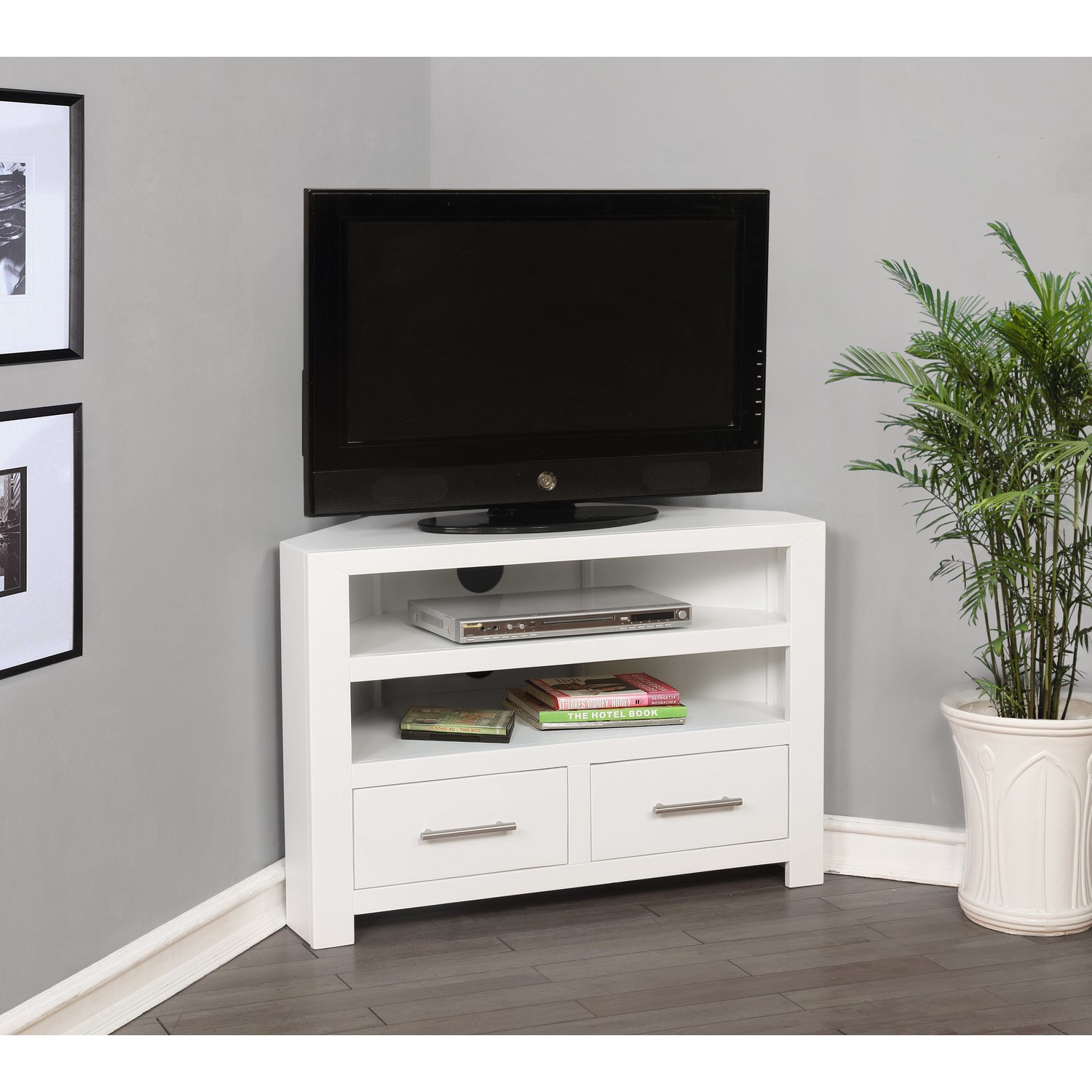 White Corner Tv Unit In Solid Wood Tv Up To 36 Windsor Furniture123 White Corner Tv Unit In Solid Wood Tv Up To 36 Windsor Furniture123