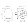 GRADE A1 - Croydex Anti-Bacterial Polypropylene Toilet Seat with Soft-Close Hinge