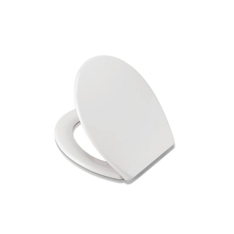 Croydex Vendee Anti-bacterial White Round Soft Close Toilet Seat