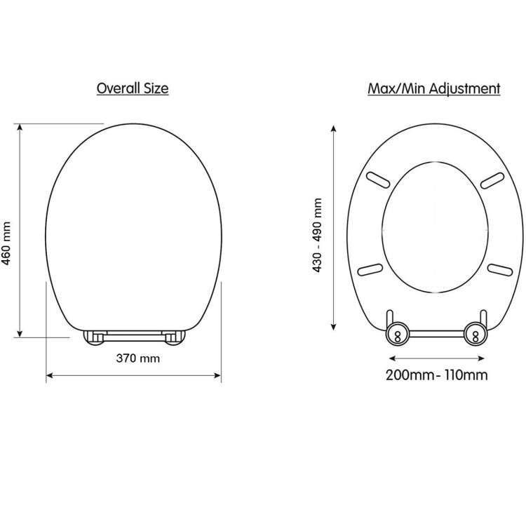 Croydex Montoro Flexi-Fit Wooden Soft Close Toilet Seat with Quick Release