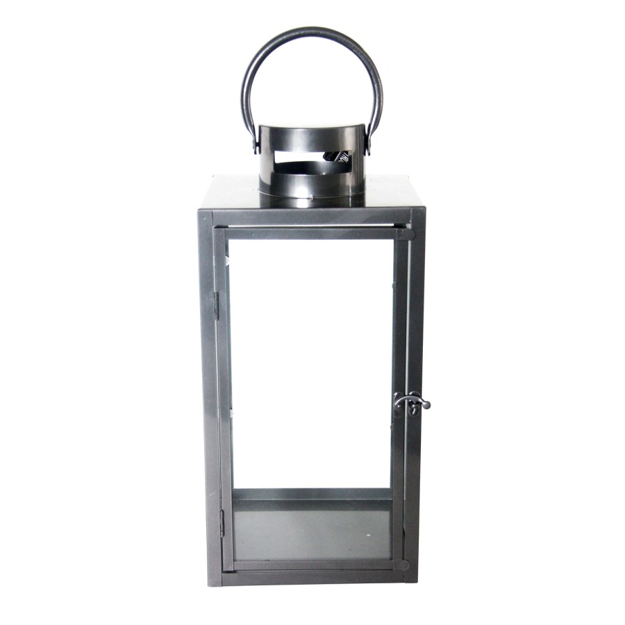 Fallen Fruits Large Grey Outdoor Metal Lantern