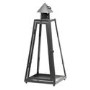 Grey Small Pyramid Metal Lantern - Fallen Fruits