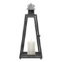 Grey Small Pyramid Metal Lantern - Fallen Fruits