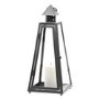 Grey Small Pyramid Metal Lantern - Fallen Fruits