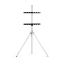 WM7462 Full Metal Tripod Arctic White TV Stand for Screen Size 32-65 inch
