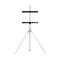 Full Metal Tripod Arctic White TV Stand for Screen Size 32-65 inch