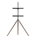 WM7471 Universal Tripod TV Stand in Dark Wood - TV's up to 65"