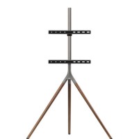 Universal Tripod TV Stand in Dark Wood - TV's up to 65"