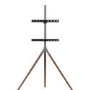 Universal Tripod TV Stand in Dark Wood - TV's up to 65"
