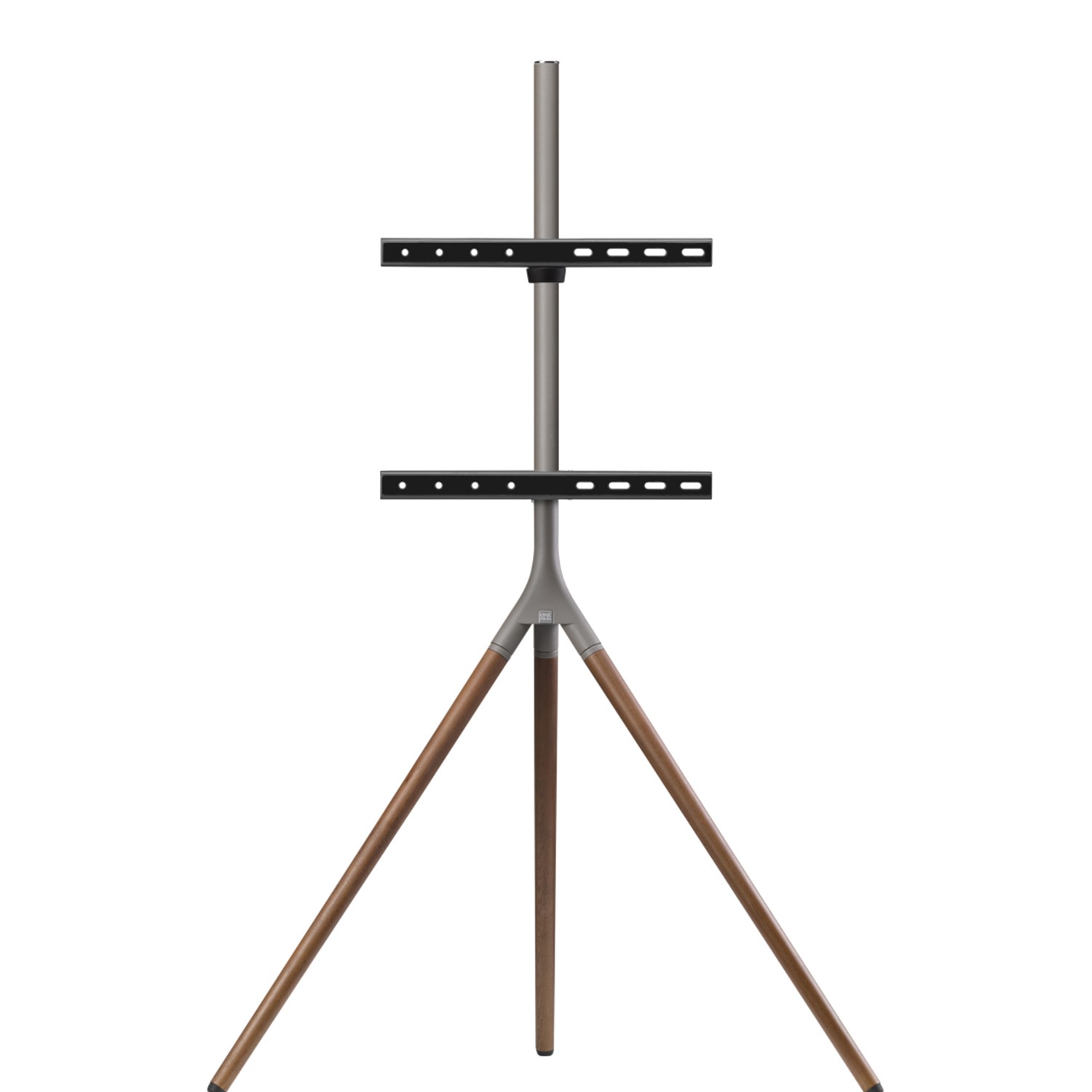 Photo of Universal tripod tv stand in dark wood - tvs up to 65