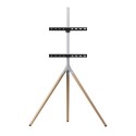 WM7472 Universal Tripod TV Stand in Light Wood - TV's up to 65"