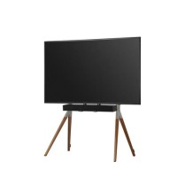Universal TV Stand with Soundbar Holder in Dark Wood - TV's up to 70"