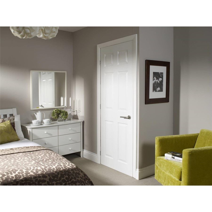 Internal White Painted Door - Pre-Finished - 1981 x 610 x 35mm - Colonist - XL Joinery