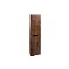 Walnut Wall Hung Tall Bathroom Storage Cabinet - 400mm Wide -Oakland