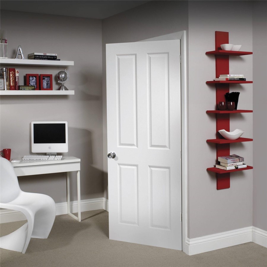 Internal White Victorian 4-Panel Door - Unfinished - 1981 x 838 x 35mm - Victoria - XL Joinery