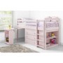 Windermere Girls Mid Sleeper in Light Pink With Pull Out Desk