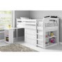 GRADE A2 - Windermere Mid Sleeper in White with Pull Out Desk