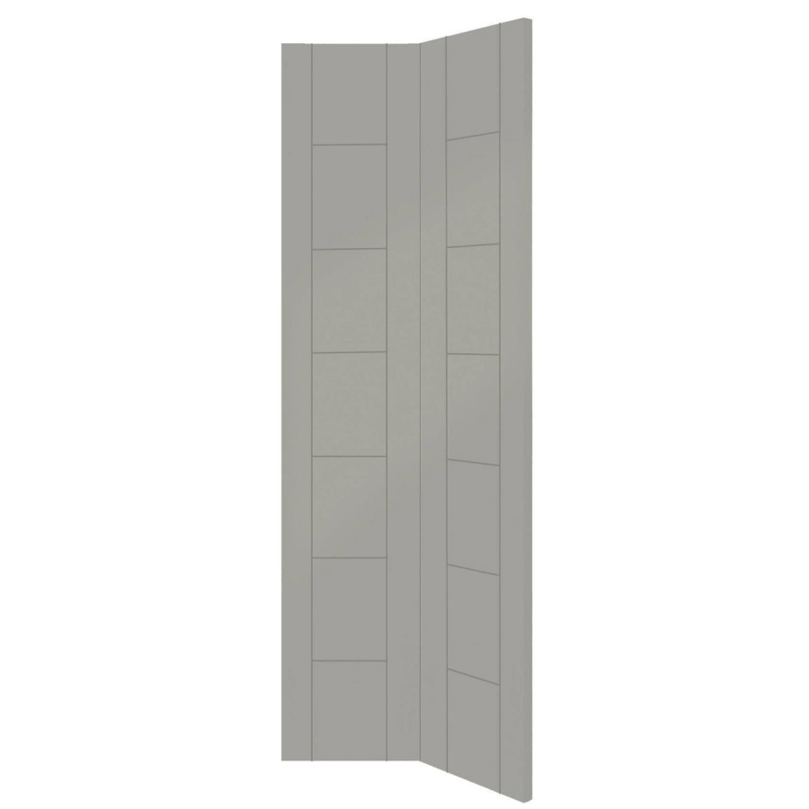 Palermo Internal White Primed Bi-Fold Door - White Primed, 1981 x 686 x 35 mm
