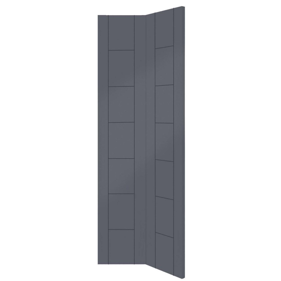 Palermo Internal White Primed Bi-Fold Door - White Primed, 1981 x 686 x 35 mm