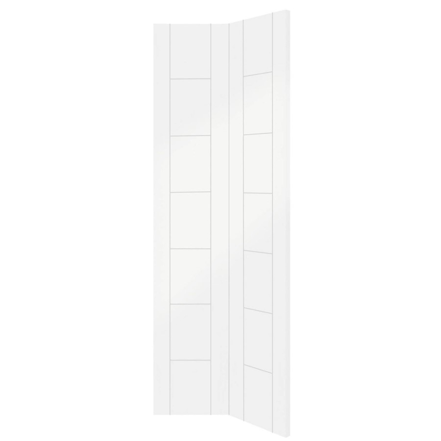 Palermo Internal White Primed Bi-Fold Door - White Primed, 1981 x 686 x 35 mm