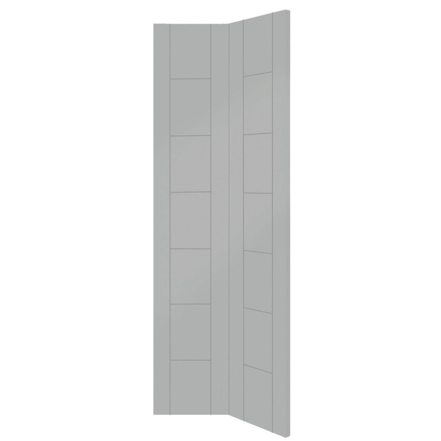 Palermo Internal White Primed Bi-Fold Door - White Primed, 1981 x 762 x 35 mm