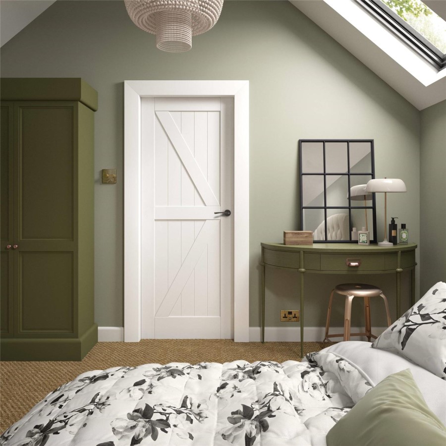 Internal White Primed Cottage Door  - 1981 x 686 x 35mm - Charlbury - XL Joinery