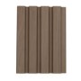 Waterproof Walnut Slatted Wall Panel End Cap Grooved