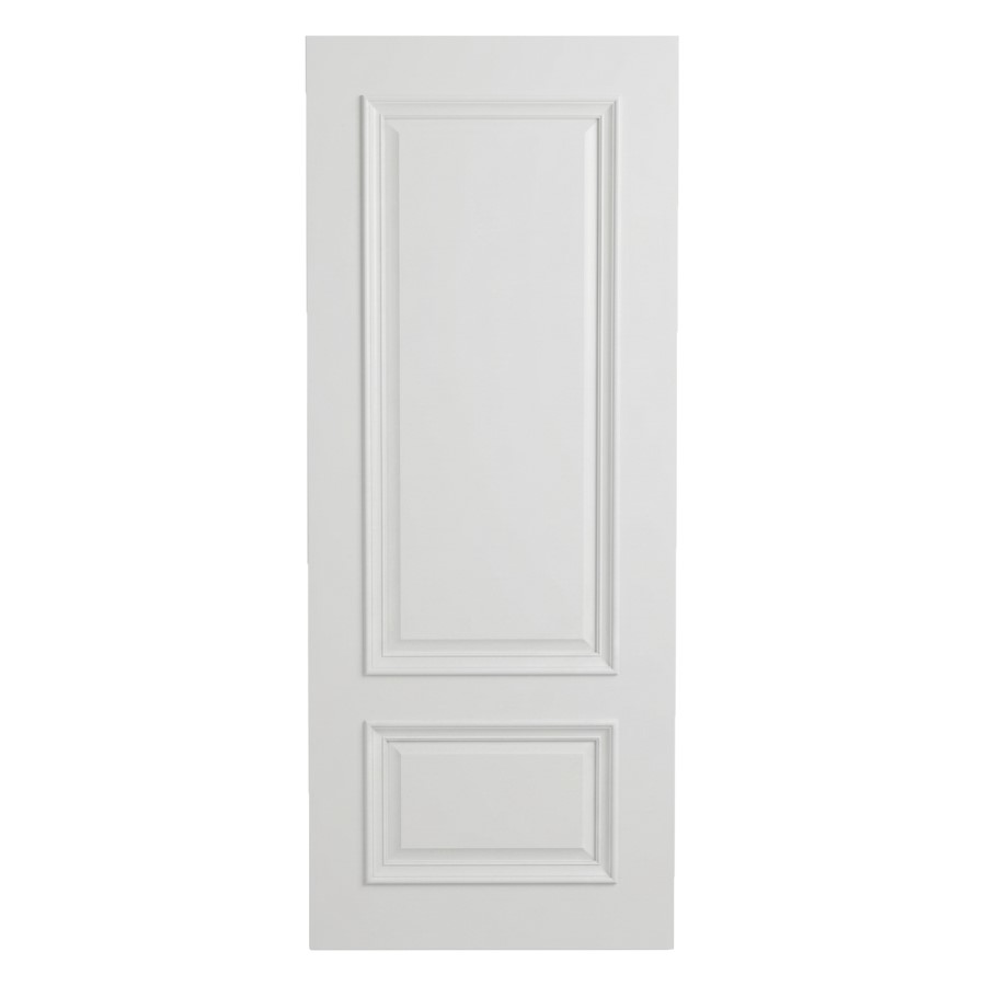 Internal White Primed 2-Panel FD30 Fire Door with Raised Mouldings - 1981 x 762 x 44mm - Nelson - XL Joinery